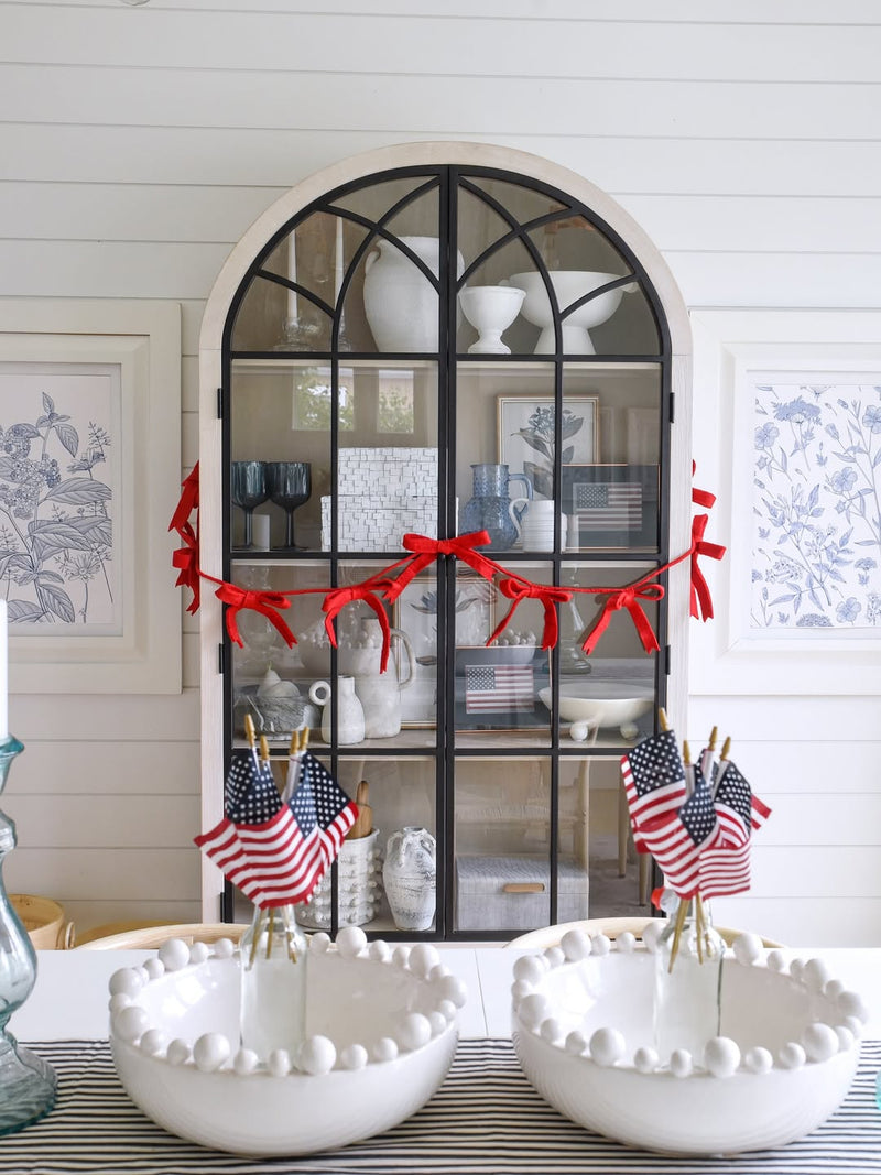 Red Felt Bow Garland