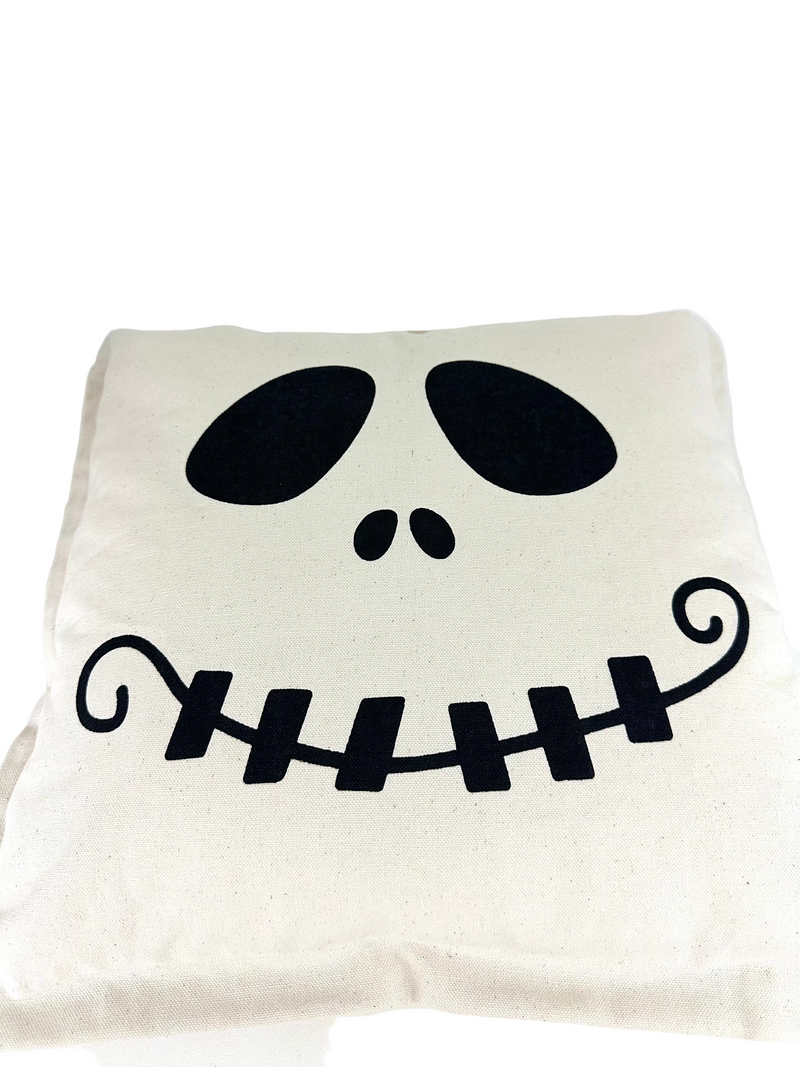 Spooky Face Canvas Pillows