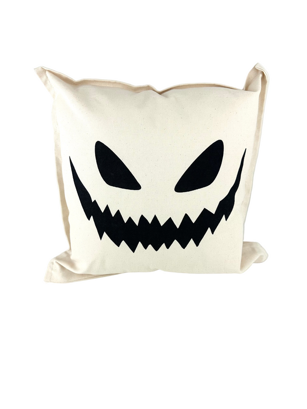 Spooky Face Canvas Pillows