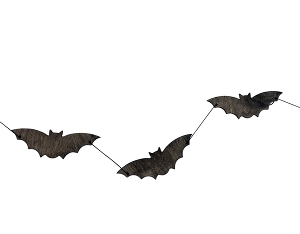 Black Bat Wood Garland