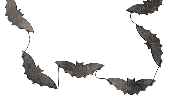 Black Bat Wood Garland