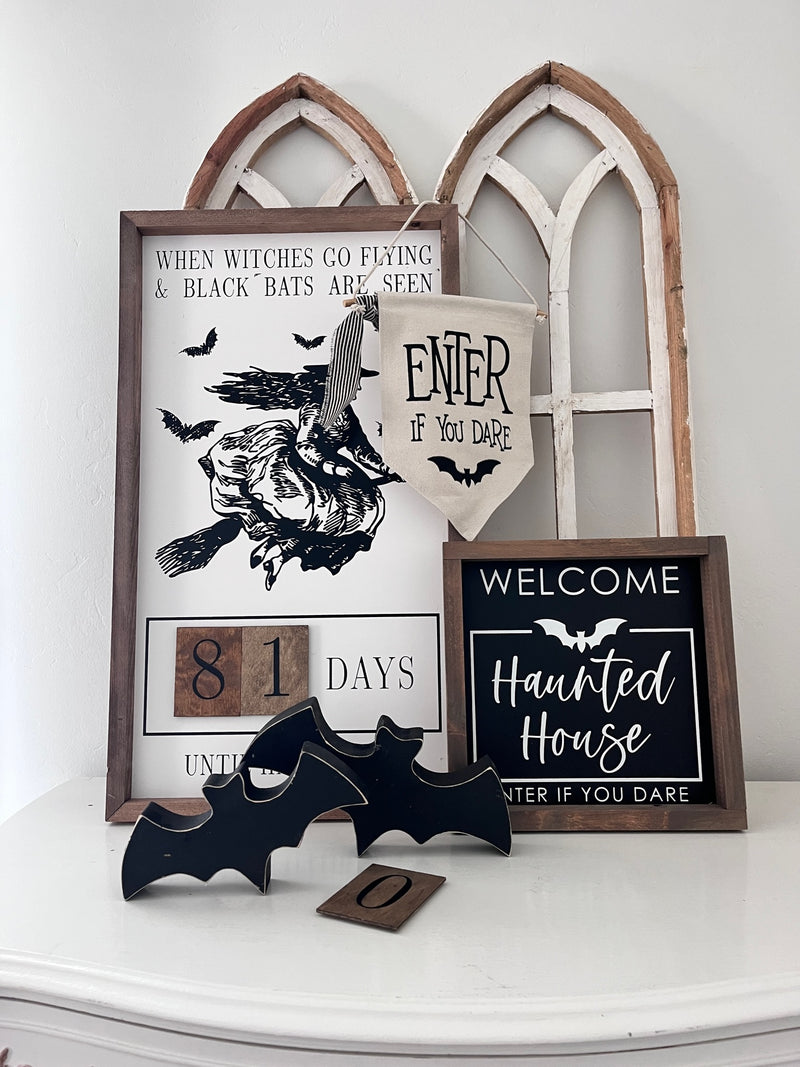 Bat Shape Cutout <br>Set of Three