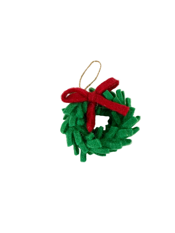 Wreath Felt Ornaments