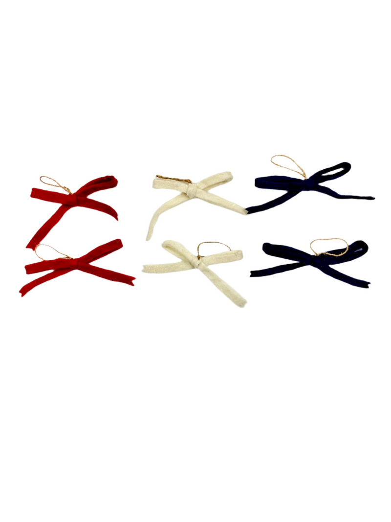 Felt Bow Ornaments
