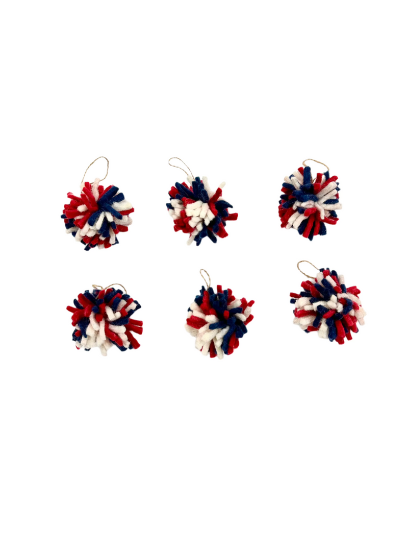 Patriotic Burst Ornaments