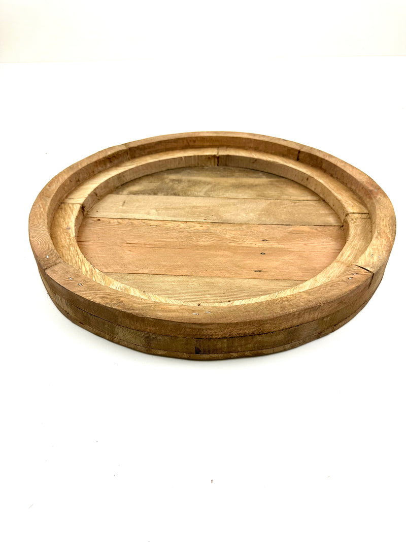 Round Wood Tray