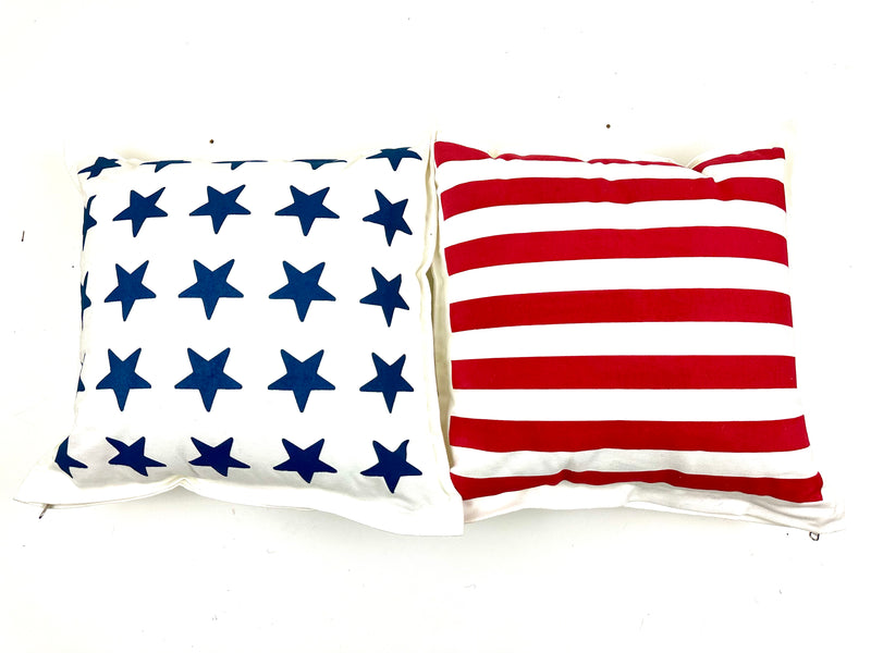 Stars and Stripes Canvas Pillows