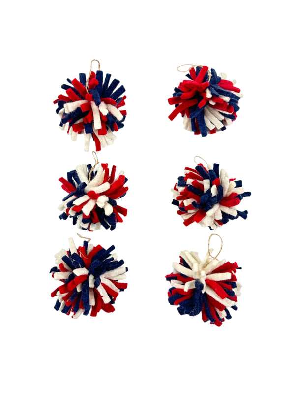 Patriotic Burst Ornaments
