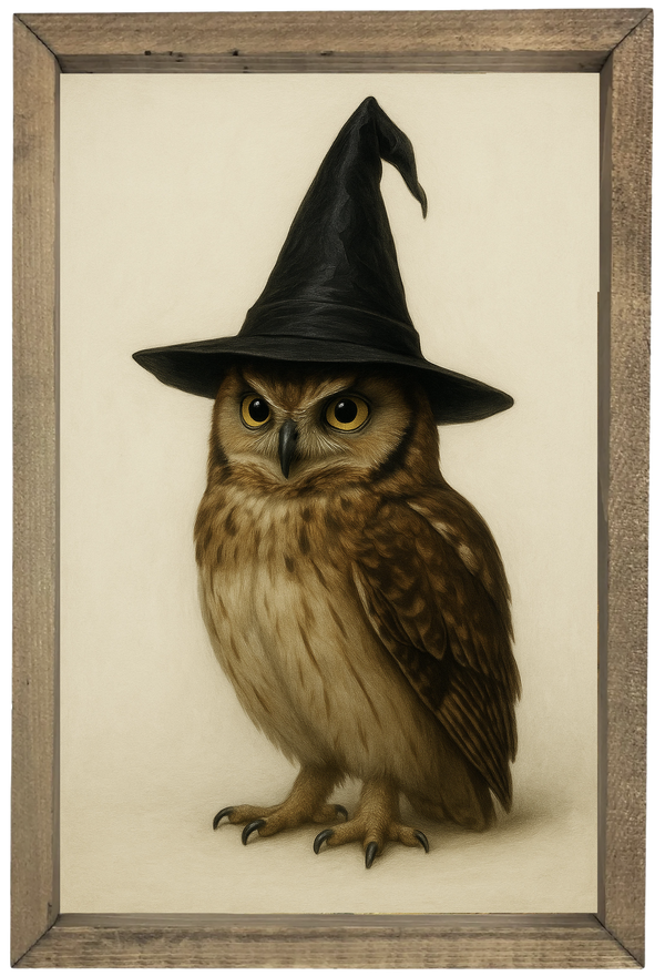 Owl with Witch Hat