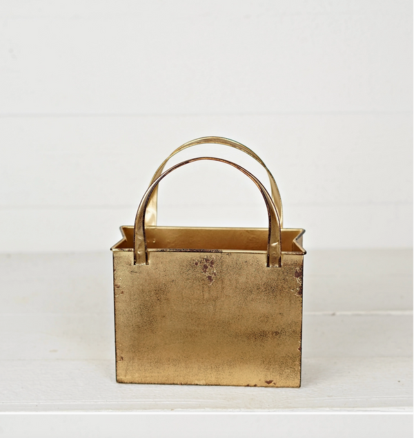 Gold Metal Tote