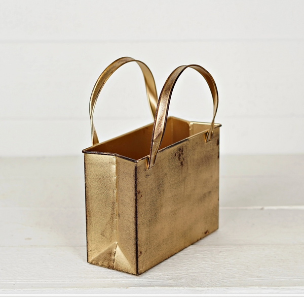 Gold Metal Tote
