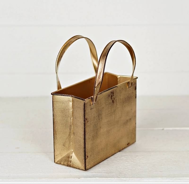 Gold Metal Tote