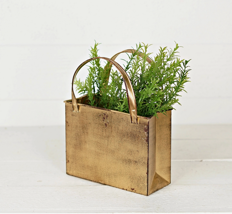 Gold Metal Tote