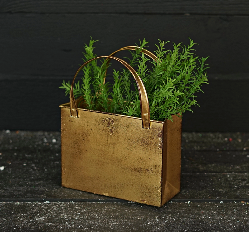 Gold Metal Tote