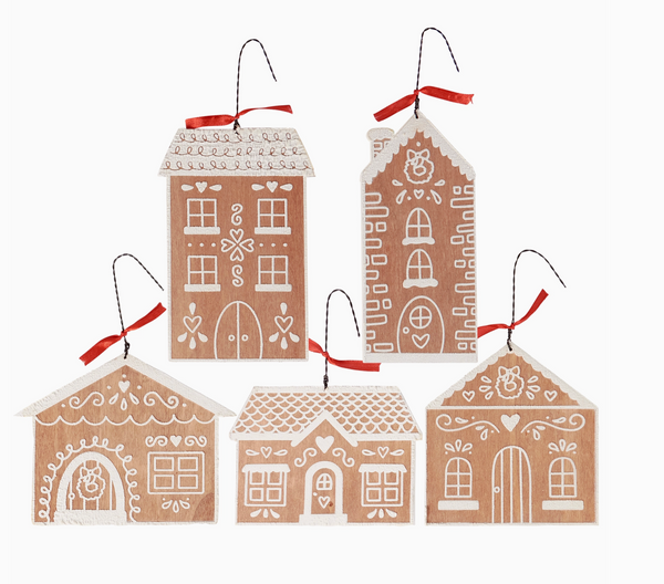 Gingerbread House Set of 5