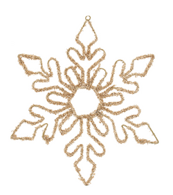 18" Gold Snowflake Ornament