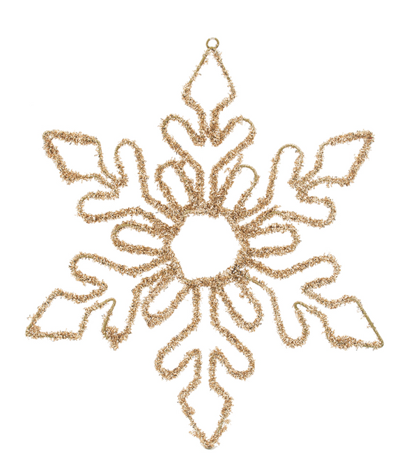 18" Gold Snowflake Ornament