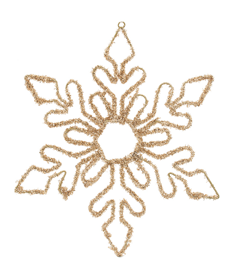 18" Gold Snowflake Ornament