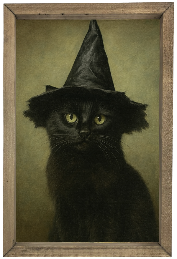 Cat with Witch Hat
