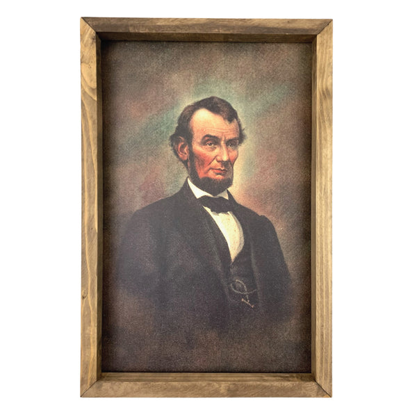 *SALE!* Sitting Abraham Lincoln <br>Framed Art