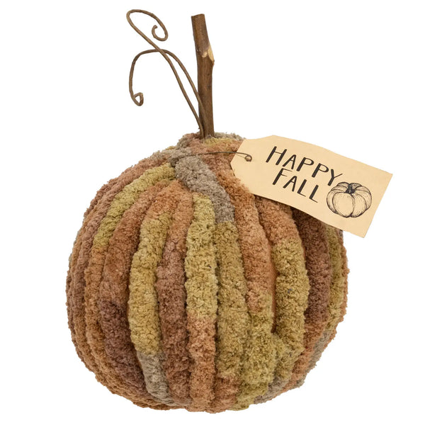 Harvest Chenille Give Thanks Pumpkins