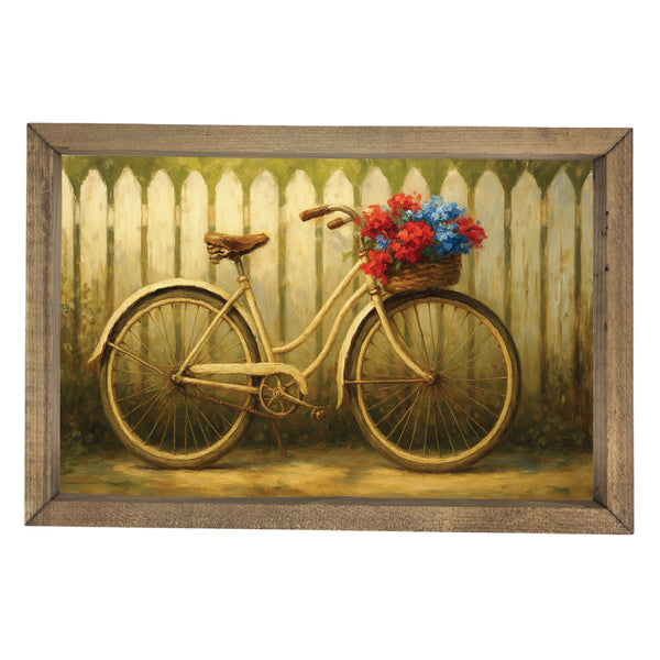 Bike with Flowers <br>Framed Art