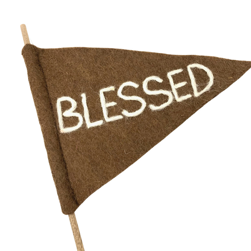 Blessed Felt Flag