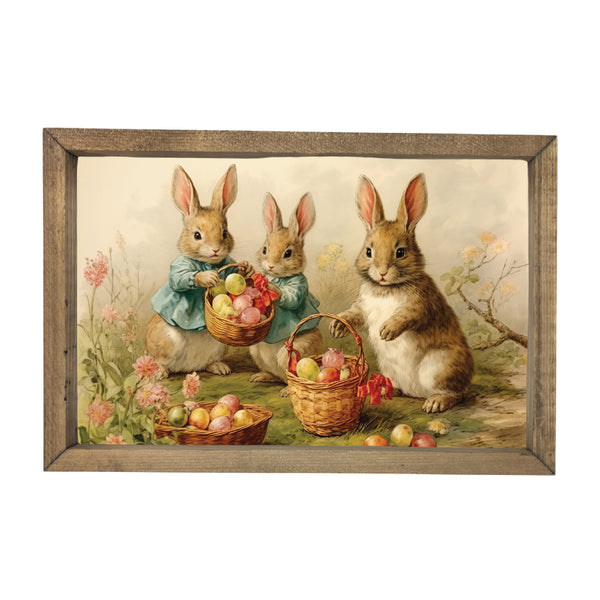 Easter Bunnies <br>Framed Art