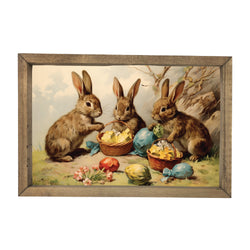 Three Easter Bunnies <br>Framed Art