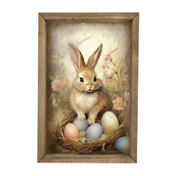 Bunny with Nest <br>Framed Art