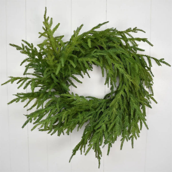 24" Real Touch Norfolk Wreath