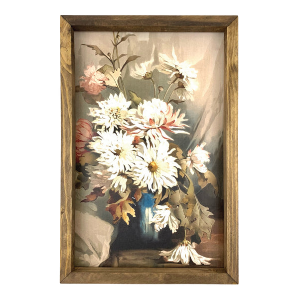 Vase of Chrysanthemums <br>Framed Art