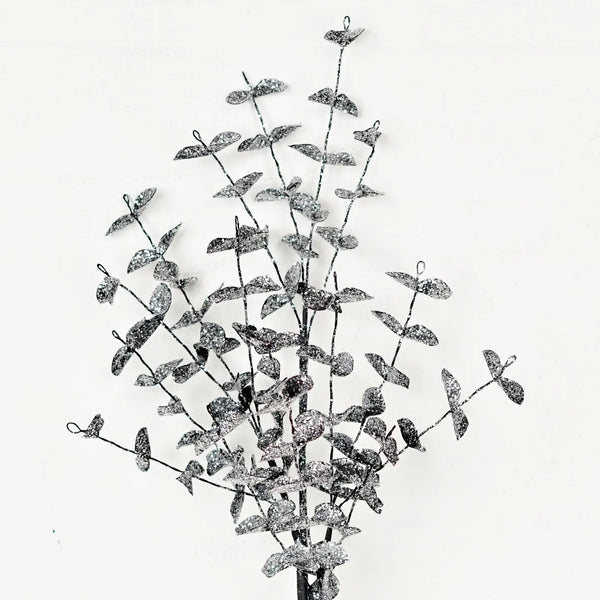 Black Glitter Eucalyptus Spray