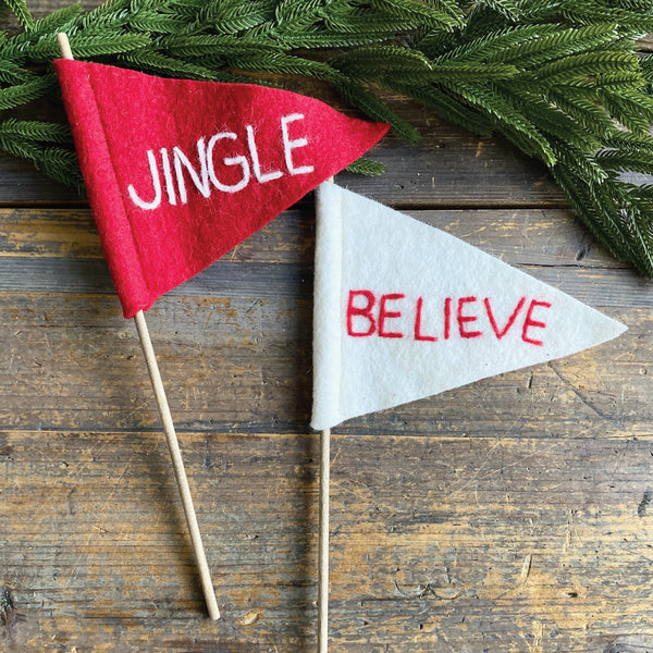 Believe Felt Flag