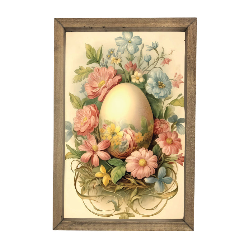 Floral Egg <br>Framed Art