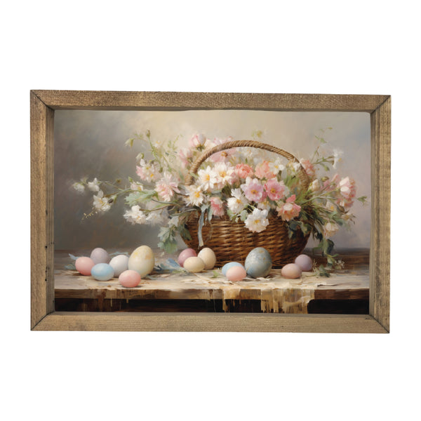 Floral Basket <br>Framed Art