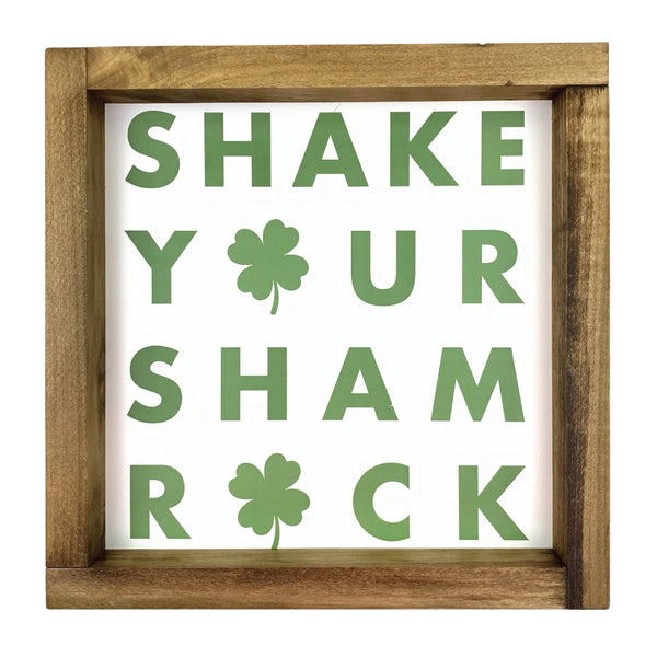 Shake Your Shamrock <br>Framed Saying