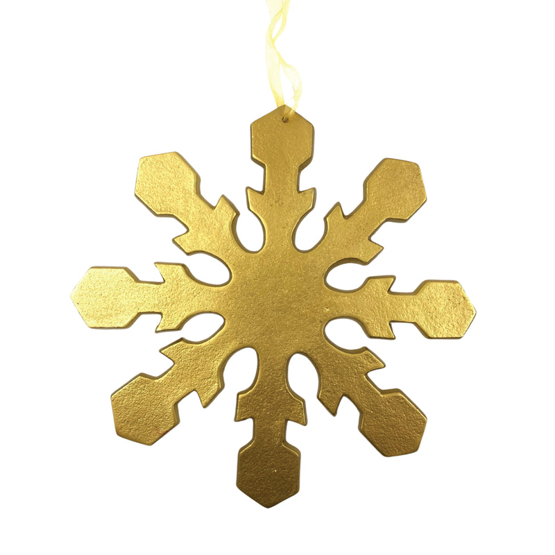 Gold Snowflake Ornament