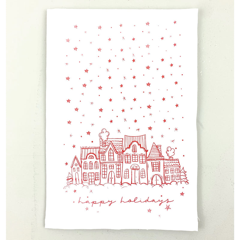 *CLOSEOUT* Happy Holidays <br>Dish Towel