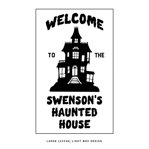 Personalized Haunted House <br>Light Box