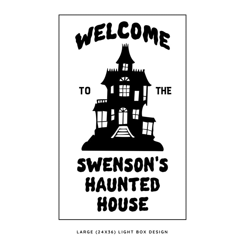 Personalized Haunted House <br>Light Box