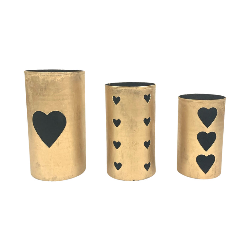 Heart Candle Canisters