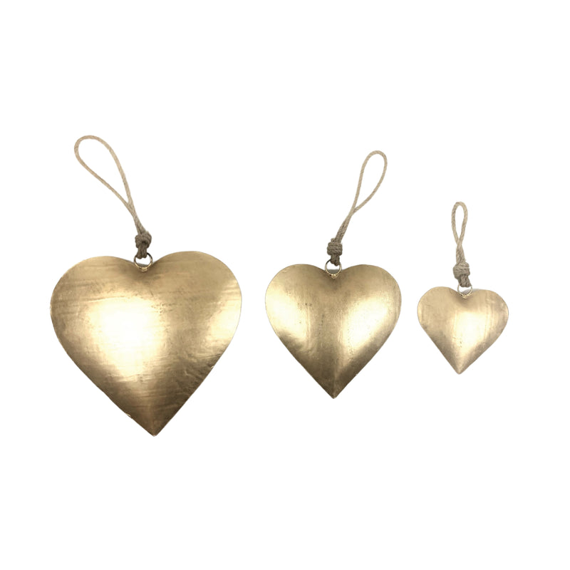 XL Puffy Metal Hearts