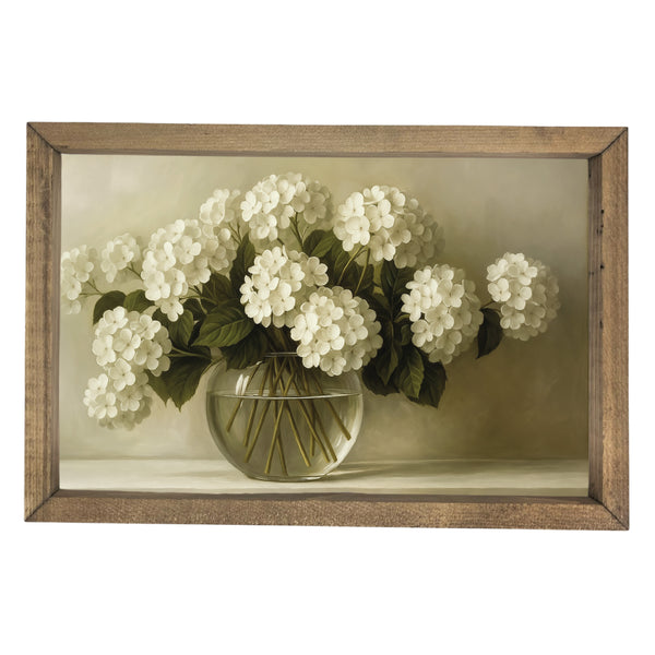 Hydrangea Vase <br>Framed Art