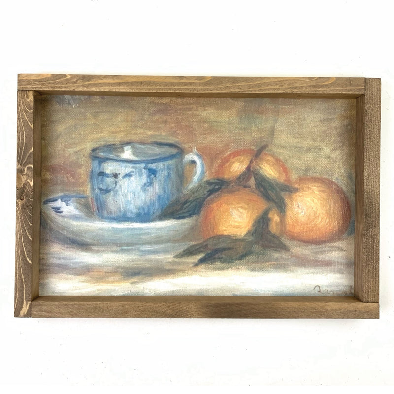 *CLOSEOUT* Still Life Fruit with Cup <br>Framed Art
