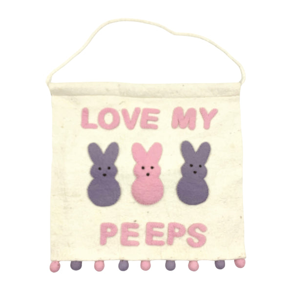 Love My Peeps Felt Pennant