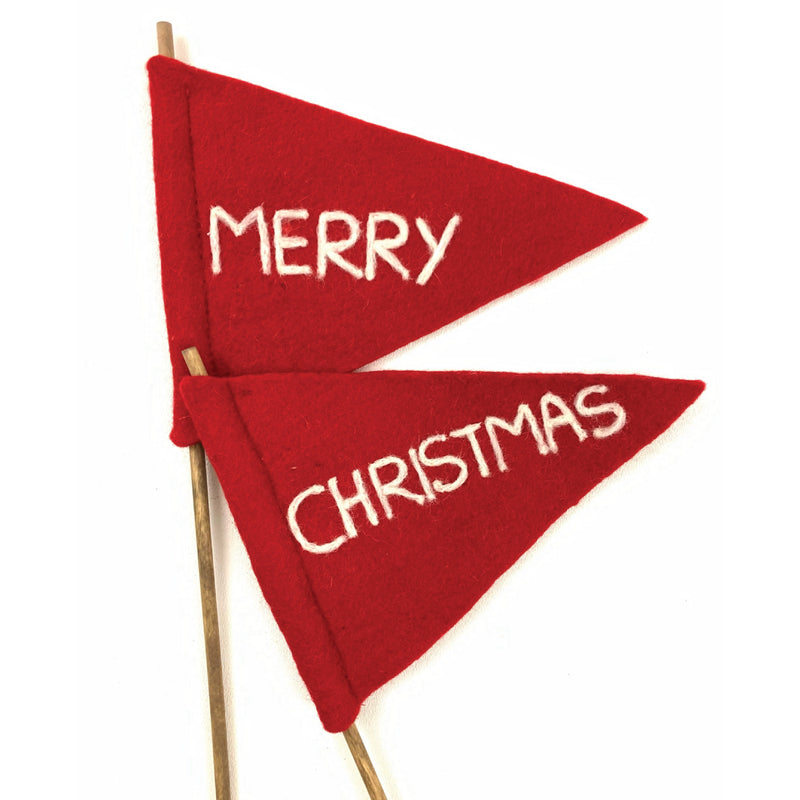 *SALE!* Christmas Felt Flag
