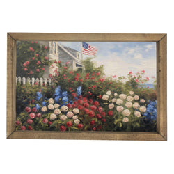 Patriotic Flowers <br>Framed Art