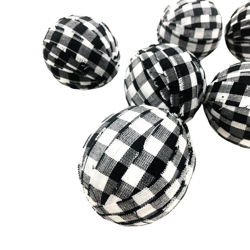 Buffalo Check Rag Balls