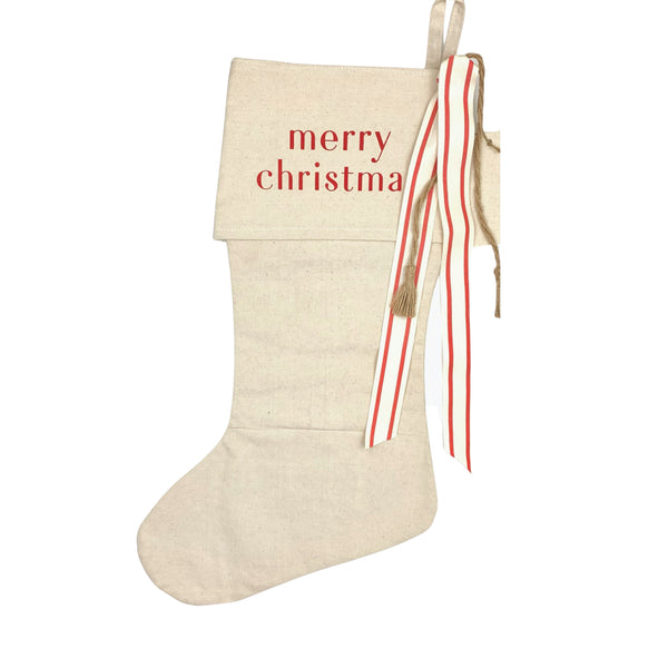 *SALE!* Merry Christmas Type <br>Holiday Stocking